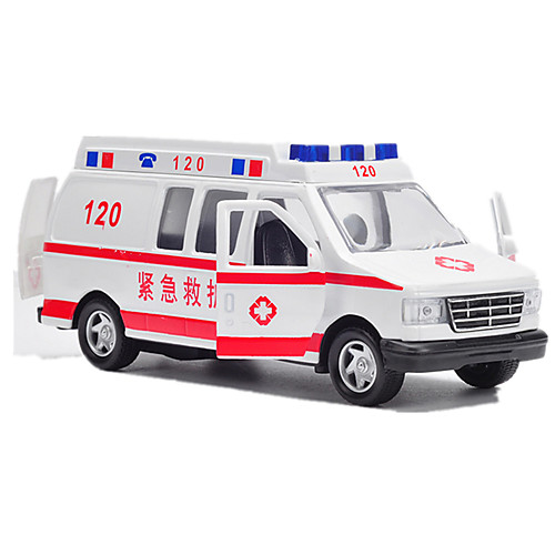 

KIV 1:16 Toy Car Car Police car Ambulance Vehicle Music & Light Pull Back Vehicles Metal Alloy Plastic ABS Mini Car Vehicles Toys for Party Favor or Kids Birthday Gift / Kid's