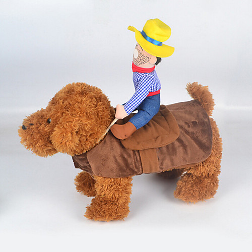 

Cat Dog Costume Puppy Clothes Jeans Cosplay Fashion Cowboy Dog Clothes Puppy Clothes Dog Outfits Rainbow Costume for Girl and Boy Dog Fabric Cotton S M L
