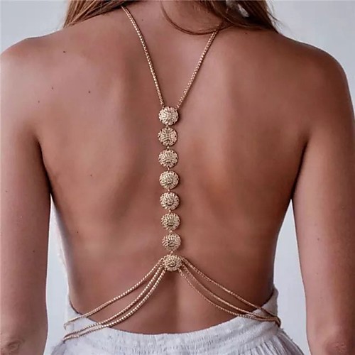 

Belly Body Chain Body Chain Bohemian Vintage Fashion Women's Body Jewelry For Special Occasion Gift Copper Alloy Friends Gold Silver / Necklace Belly Chain