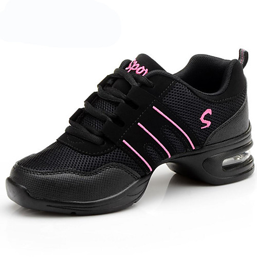 

Women's Dance Shoes Fabric Dance Sneakers Sneaker Low Heel Non Customizable Black / Purple / Pink / Practice / EU42