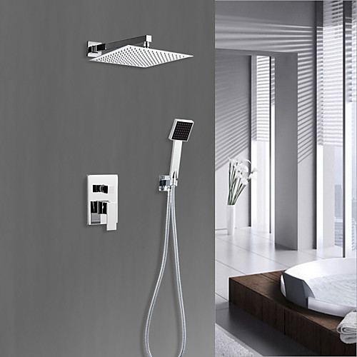 

1279 Sprinkle Shower Faucets - Contemporary Chrome Widespread Four Holes