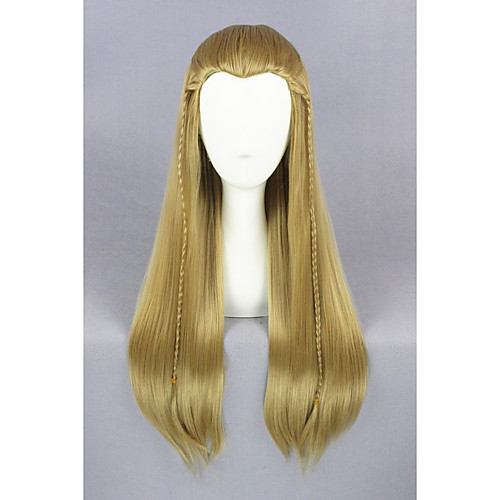 

Synthetic Wig Straight Straight Wig Medium Length Brown Synthetic Hair Brown