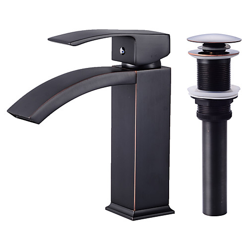 

Faucet Set - Waterfall Oil-rubbed Bronze Centerset Single Handle One HoleBath Taps