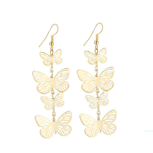 

Women's Drop Earrings Butterfly Animal Dangling Vintage Bohemian Simple Style Fashion Elegant Silver Plated Gold Plated Earrings Jewelry Gold / Silver For Christmas Gifts Wedding Party Special