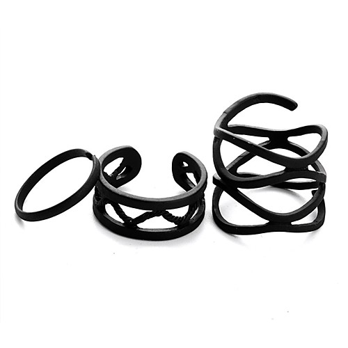 

Women's Black Alloy Personalized Unique Design Fashion Party Daily Casual Costume Jewelry