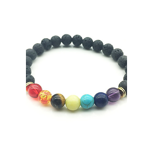 

Turquoise Bead Bracelet Beads Ladies Fashion Turquoise Bracelet Jewelry Rainbow For Wedding Party Sports