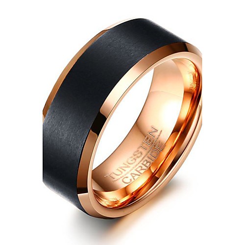 

Men's Ring Assorted Color Tungsten Steel Round Circle Geometric Personalized Basic Simple Style Party Anniversary Jewelry
