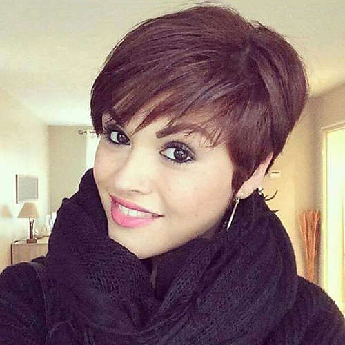 

Human Hair Capless Wigs Human Hair Straight / Classic Short Hairstyles 2019 Halle Berry Hairstyles Machine Made Wig Daily