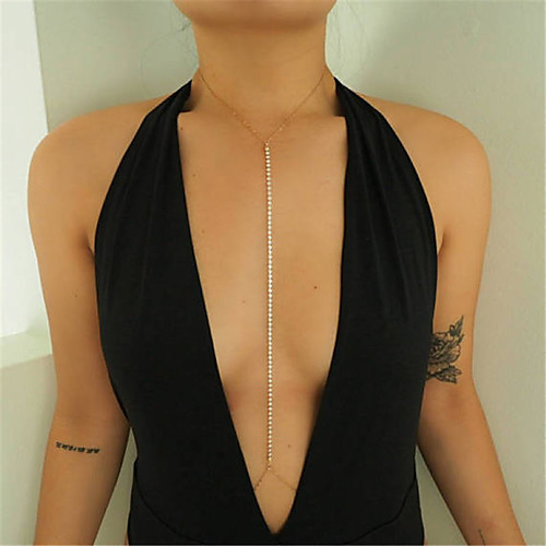 

Body Chain Fashion Women's Body Jewelry For Casual Rhinestone Cheap Gold