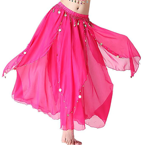 

Belly Dance Skirts Pendant Women's Performance High Chiffon