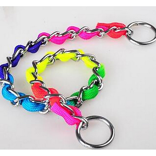 

Dog Collar Leash Training Safety Rainbow PU Leather Rainbow