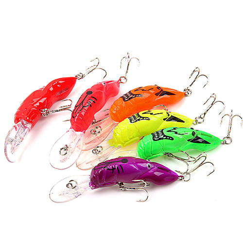 

6 pcs Fishing Lures Hard Bait Sinking Bass Trout Pike Sea Fishing Bait Casting Spinning