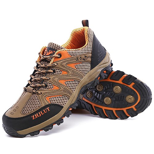 

Men's Sneakers Casual Shoes Mountaineer Shoes Breathable Anti-Slip Anti-Shake / Damping Cushioning Running Hiking Climbing Spring Summer Fall Brown Army Green Gray