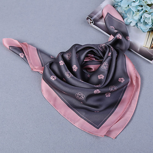 

Women's Work Silk Square Scarf / Cute