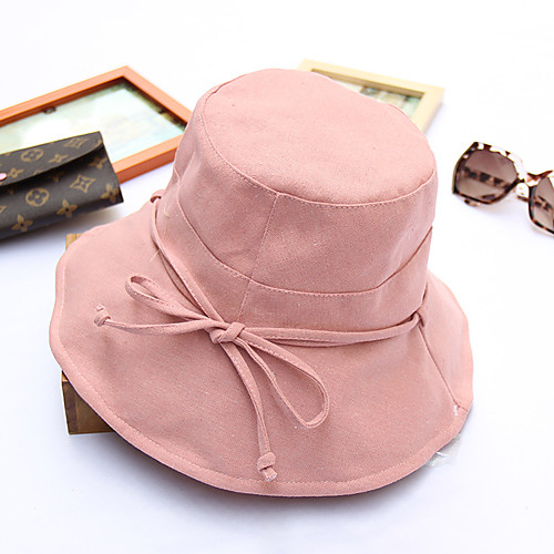 

Women's Polyester Mesh Bucket Hat Sun Hat,Cute Casual Spring Summer