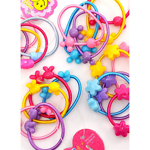 

Sweet Mickey Head Activities Fine Hair Rope Jelly Color Candy Hair Circle Children Headdress Baby Hair Ornaments 100PCS