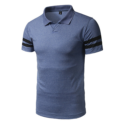 

Men's T shirt Solid Colored Print Short Sleeve Daily Tops Cotton Active White Black Blue