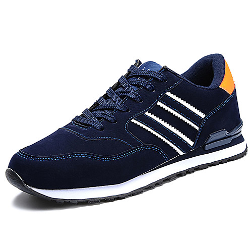 

Men's Trainers Athletic Shoes Comfort Shoes Casual Running Shoes PU Blue Gray Fall Spring / Lace-up / EU40