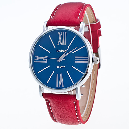

Men's Wrist Watch Quartz Leather Black / White / Red Casual Watch Analog Casual Fashion - Black / White White / Red White / Brown