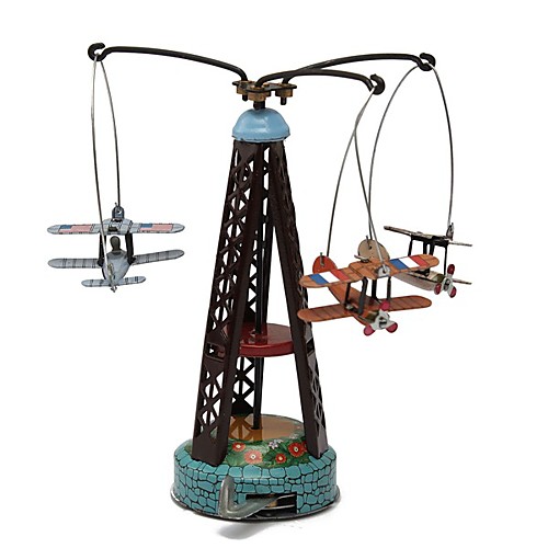 

Wind-up Toy Plane / Aircraft Metalic Iron 1 pcs Kid's Toy Gift