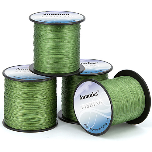 

PE Braided Line / Dyneema / Superline 4 pcs Fishing Line 300M / 330 Yards PE 80LB 70LB 60LB 0.1-0.5 mm Jigging Sea Fishing Fly Fishing / Bait Casting / Ice Fishing / Spinning / Jigging Fishing