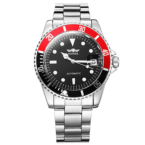 

WINNER Men's Dress Watch Wrist Watch Analog Automatic self-winding Luxury Calendar / date / day Luminous / Stainless Steel