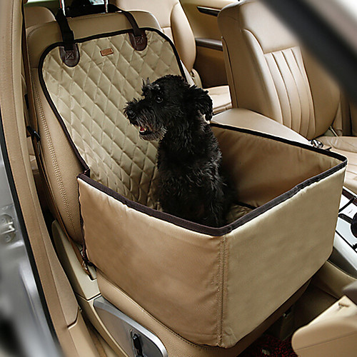 

Cat Dog Car Seat Cover Portable Breathable Double-Sided Solid Colored Fabric Random Color / Foldable