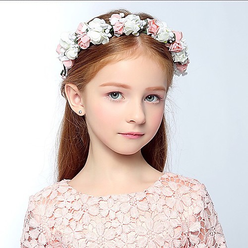 

Foam Headbands / Flowers / Headwear with Floral 1pc Wedding / Special Occasion / Casual Headpiece