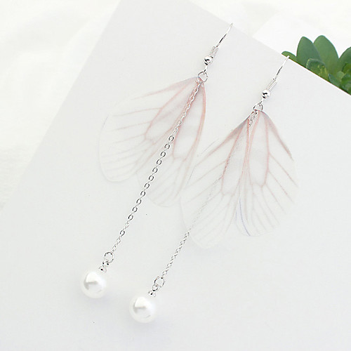 

Women's Drop Earrings Wings Fashion Euramerican Feather Earrings Jewelry Silver For Party Daily