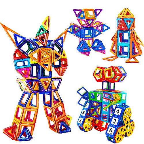 

Magnetic Blocks Magnetic Tiles Building Blocks Educational Toy 228 pcs Robot STEAM Toy compatible Polycarbonate Legoing Magnetic Boys' Girls' Toy Gift / Kid's