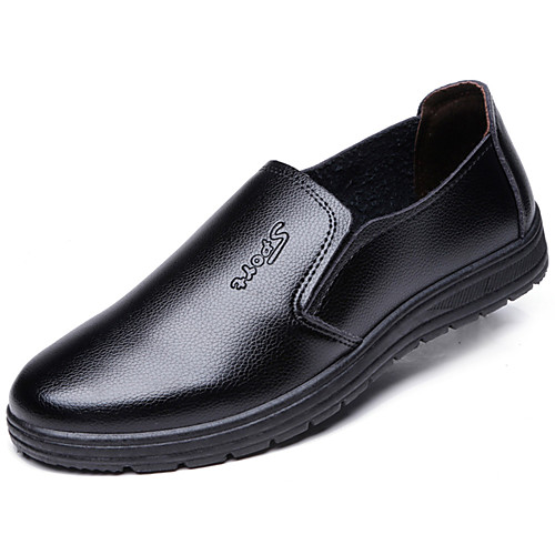 

Men's Loafers & Slip-Ons Dress Loafers Comfort Shoes Casual Walking Shoes Leather Black Brown Fall Spring / EU40