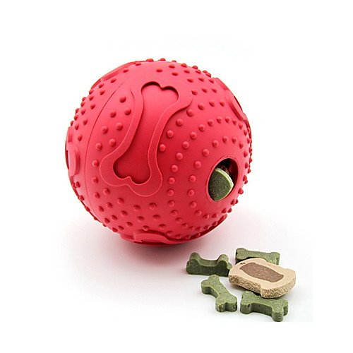 

Ball Interactive Cat Toys Fun Cat Toys Dog Cat Toy Dog Toy Food Dispenser Bone Rubber Gift Pet Toy Pet Play