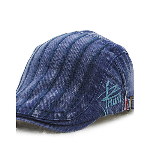 

Men's Beret Hat Cotton Vintage - Solid Colored Blue Army Green Brown