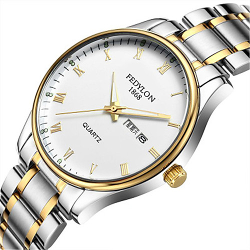 

Men's Women's Fashion Watch Quartz Silver 30 m / Analog Casual - White Black