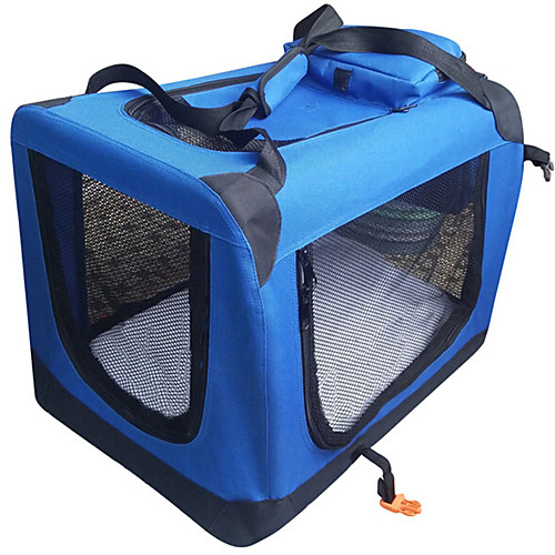 

Cat Dog Carrier Bag & Travel Backpack Portable Breathable Double-Sided Solid Colored Fabric Red Blue / Foldable