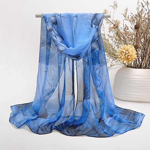 

Women's Party Chiffon / Polyester Rectangle Scarf / Cute