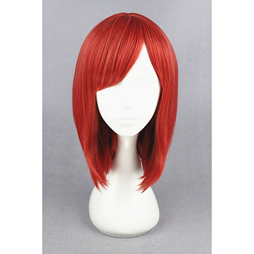 

Synthetic Wig Cosplay Wig Straight Straight Wig Short Red Synthetic Hair Women's Red