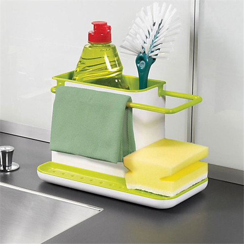 

Drain Rack Sink Sponge Storage Holder Kitchen Organizer