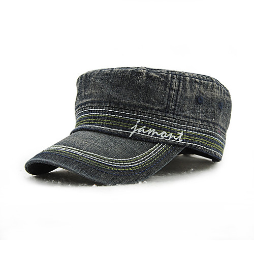 

Unisex Baseball Cap Sun Hat Cotton Work - Solid Colored Black Blue Light Blue