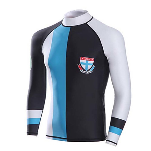 

Dive&Sail Men's Wetsuit Top Top UV Sun Protection Breathable Anatomic Design Long Sleeve Diving Snorkeling Fashion Spring Summer / High Elasticity