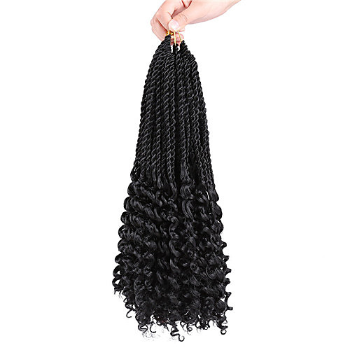 

Braiding Hair Crochet / Senegal Crochet Hair Braids Synthetic Hair 1pc / pack, 34 Roots Hair Braids Ombre Long Ombre Braiding Hair