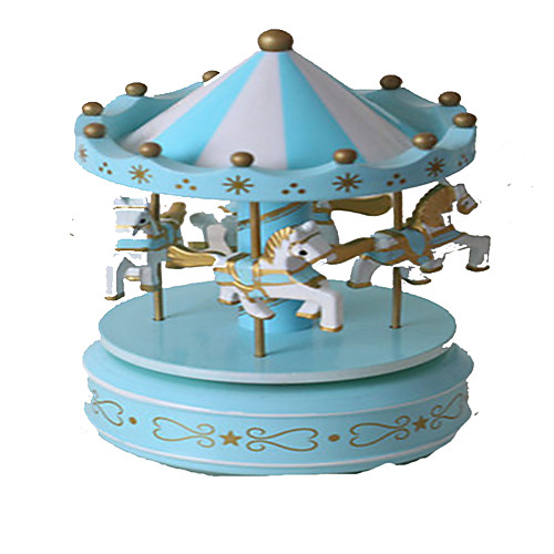 

Music Box Carousel Merry Go Round Cute Lighting Plastic Girls' Kid's Toy Gift