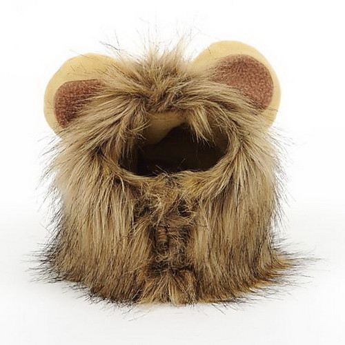 

Lion Mane Wig for Dog and Cat Costume Pet Adjustable Washable Comfortable Fancy Lion Hair