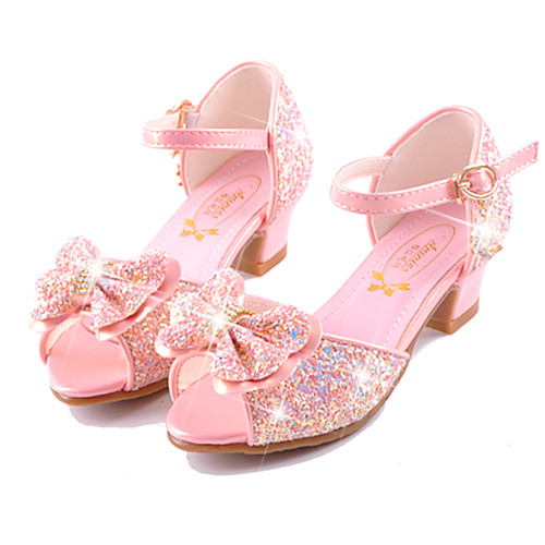 

Girls' Comfort / Novelty / Flower Girl Shoes Microfiber Sandals Little Kids(4-7ys) / Big Kids(7years ) Walking Shoes Bowknot / Buckle White / Dusty Rose / Blue Summer / Party & Evening / EU37