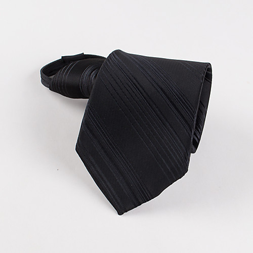 

Men's Party/Evening Korean stripe business man ZIPPER Necktie