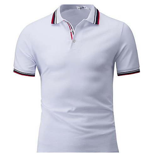 

Men's T shirt Solid Colored Short Sleeve Casual Tops Cotton White Black Blue