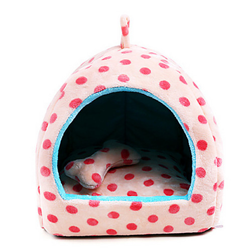 

Portable / Breathable Dog Clothes Bed Polka Dot Beige / Pink / Light Blue Cat / Dog