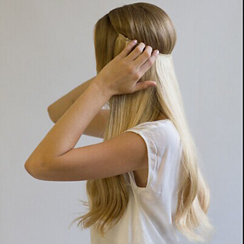 

Flip In Human Hair Extensions Straight Remy Human Hair Auburn
