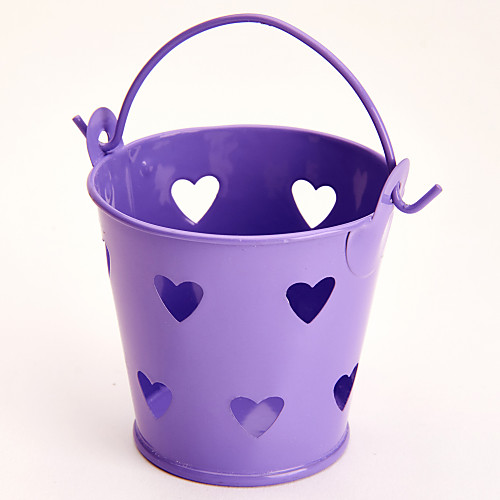 

Cylinder Metal Favor Holder with Favor Tins and Pails - 6