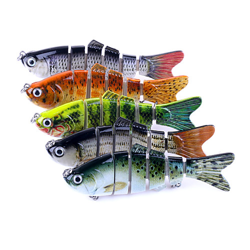 

5 pcs Fishing Accessories Jerkbaits Minnow Pike Easy to Use Sinking Bass Trout Pike Sea Fishing Spinning Jigging Fishing Plastic / Freshwater Fishing / Carp Fishing / Bass Fishing / Lure Fishing